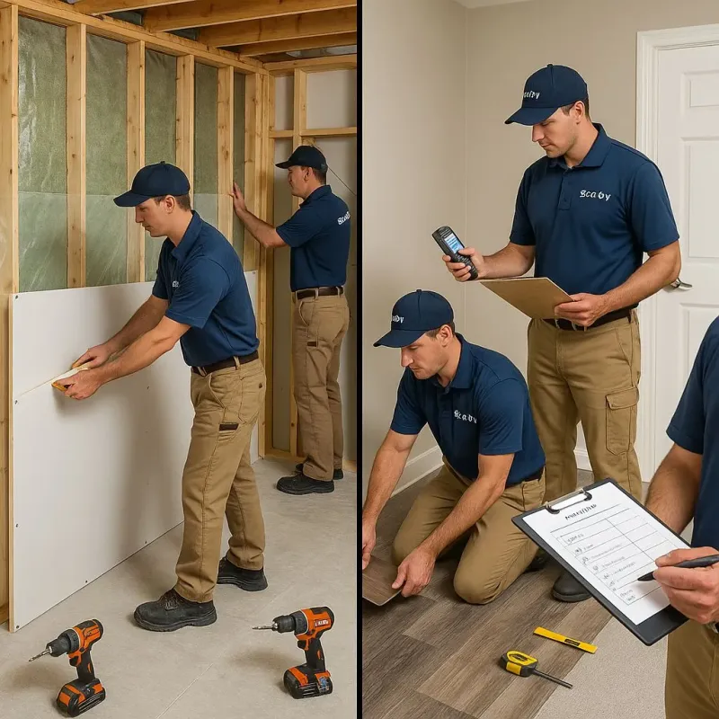 Repairs and Reconstruction process in San Pasqual, CA